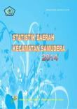 Statistik Daerah Kecamatan Samudera 2014